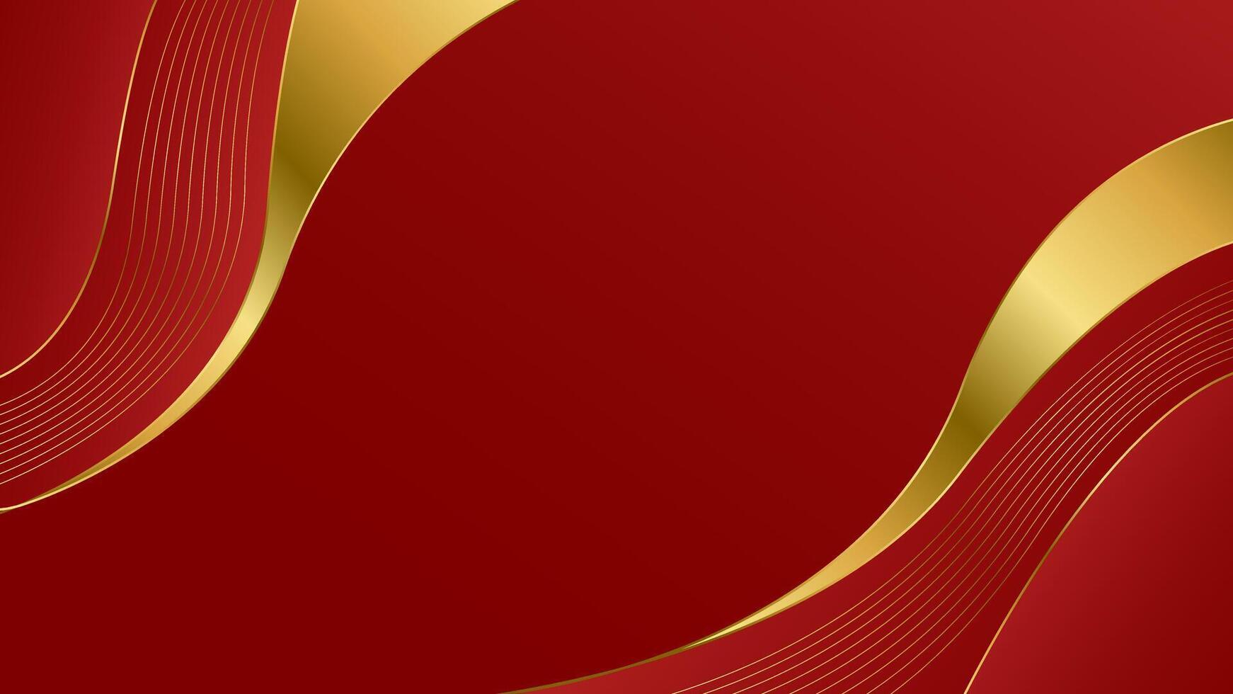 Premium Red and Gold Luxury Background for Branding vector