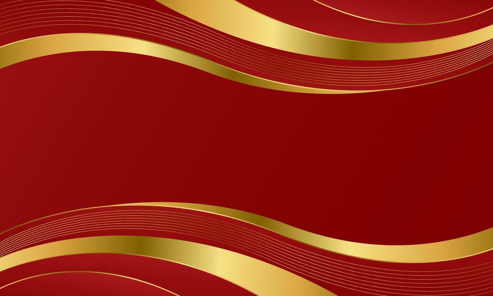 Elegant Red and Gold Luxury Abstract Background. Modern design vector