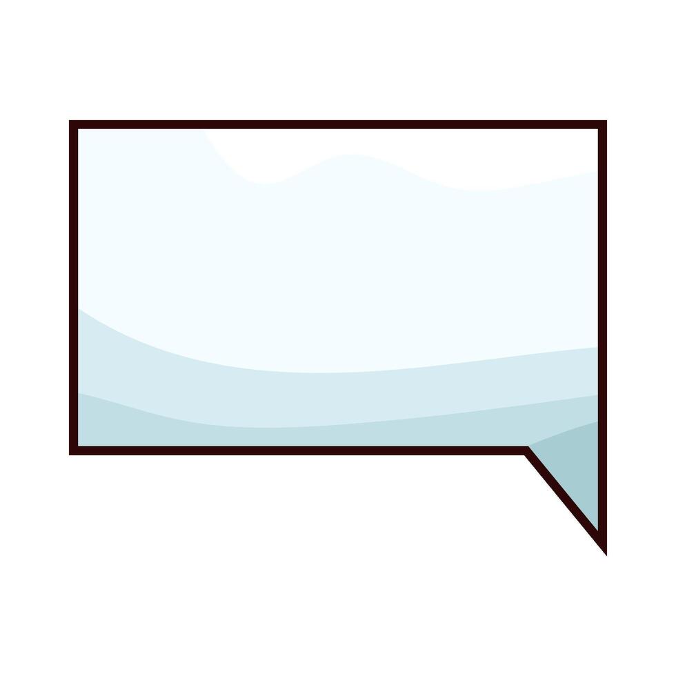 white chat box vector