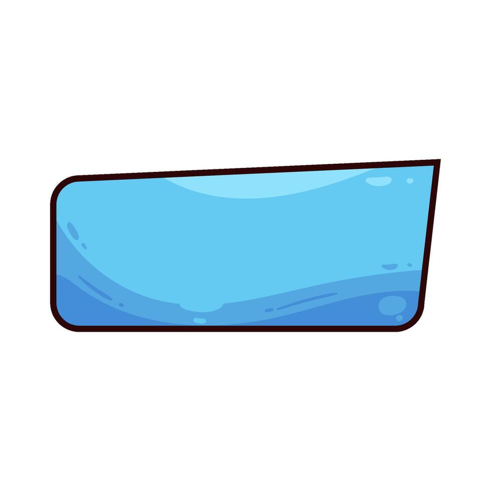 blue chat box vector