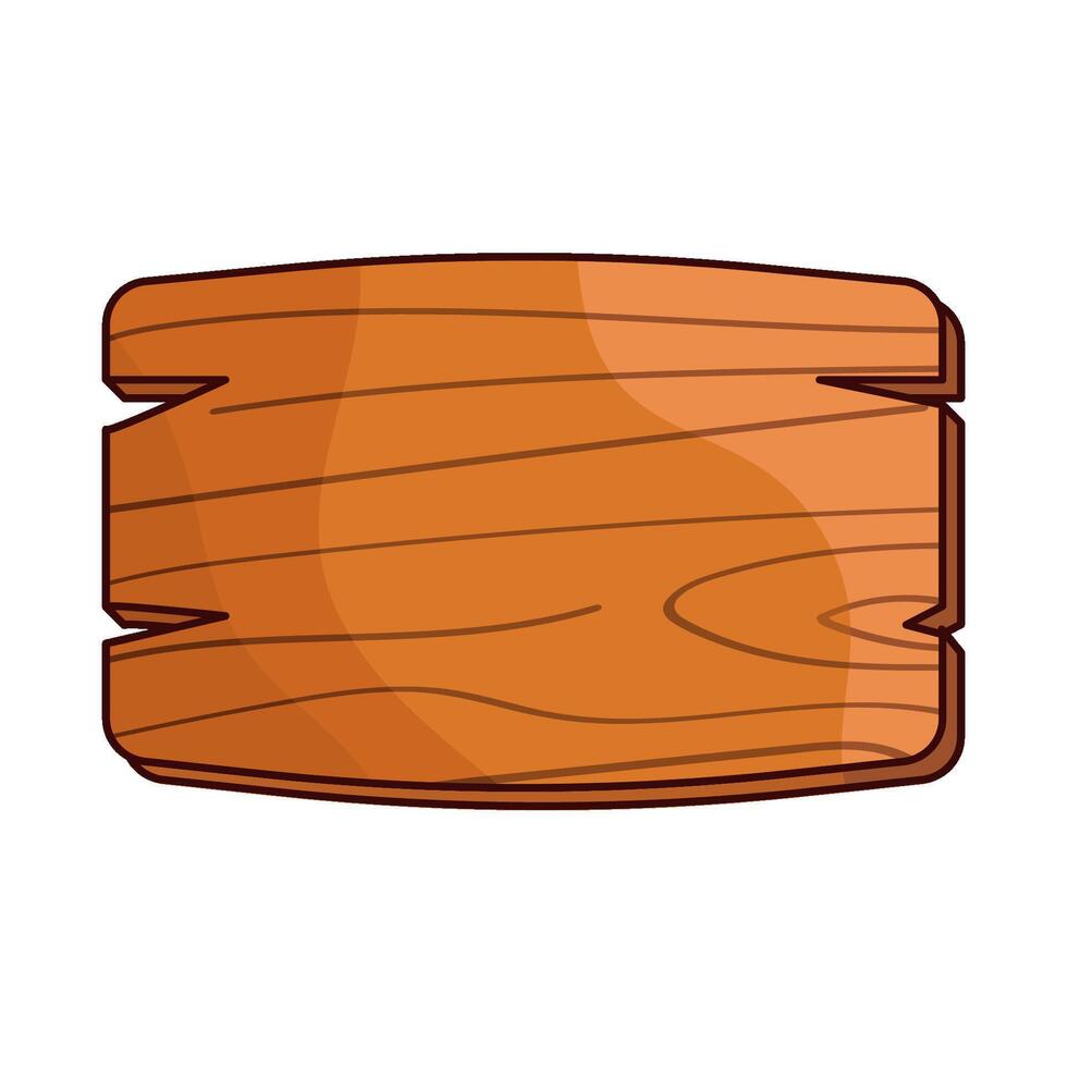 illustration of a wood plank vector
