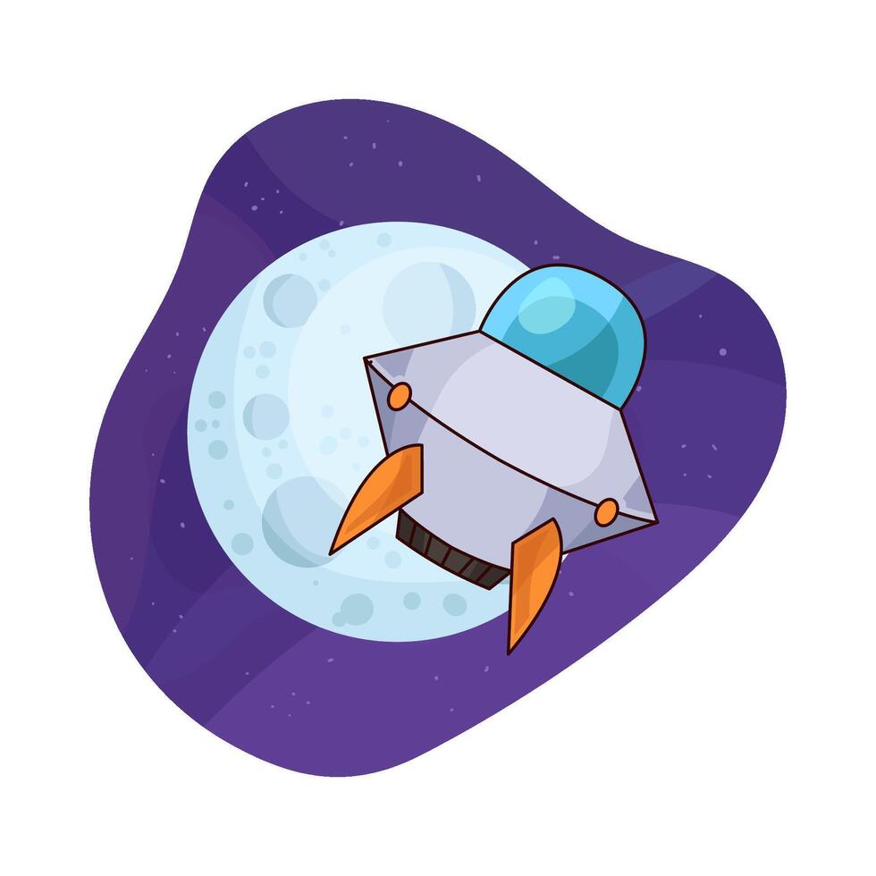 UFO with its sophistication illustration vector