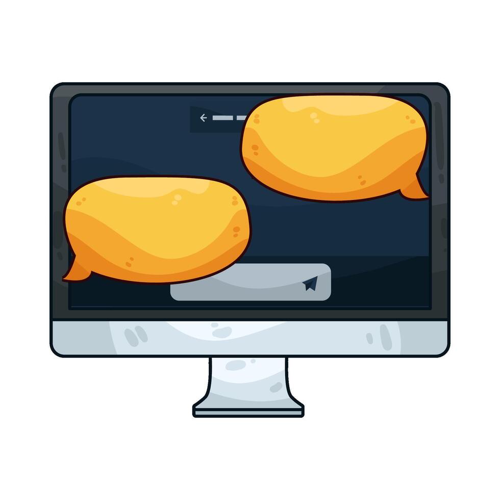 online chat exchange vector