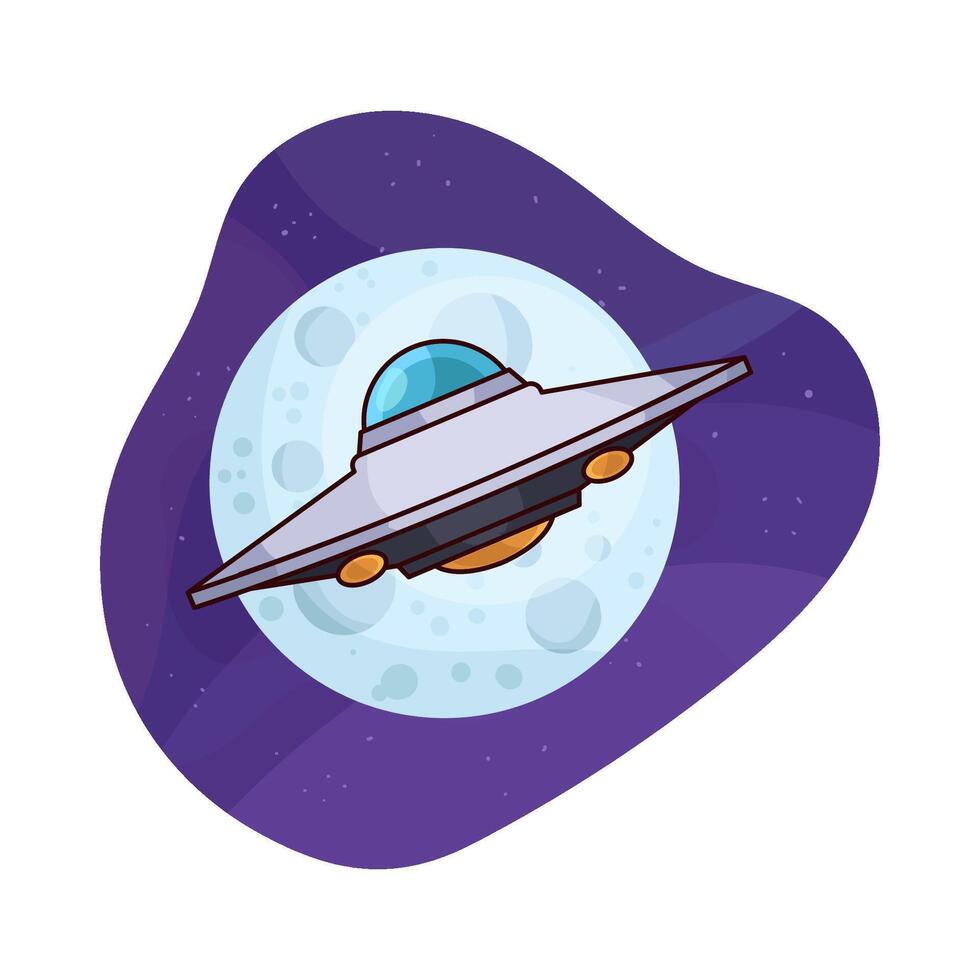a new UFO illustration vector