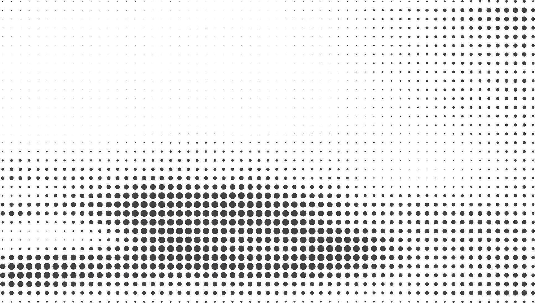 black white Halftone dots vector