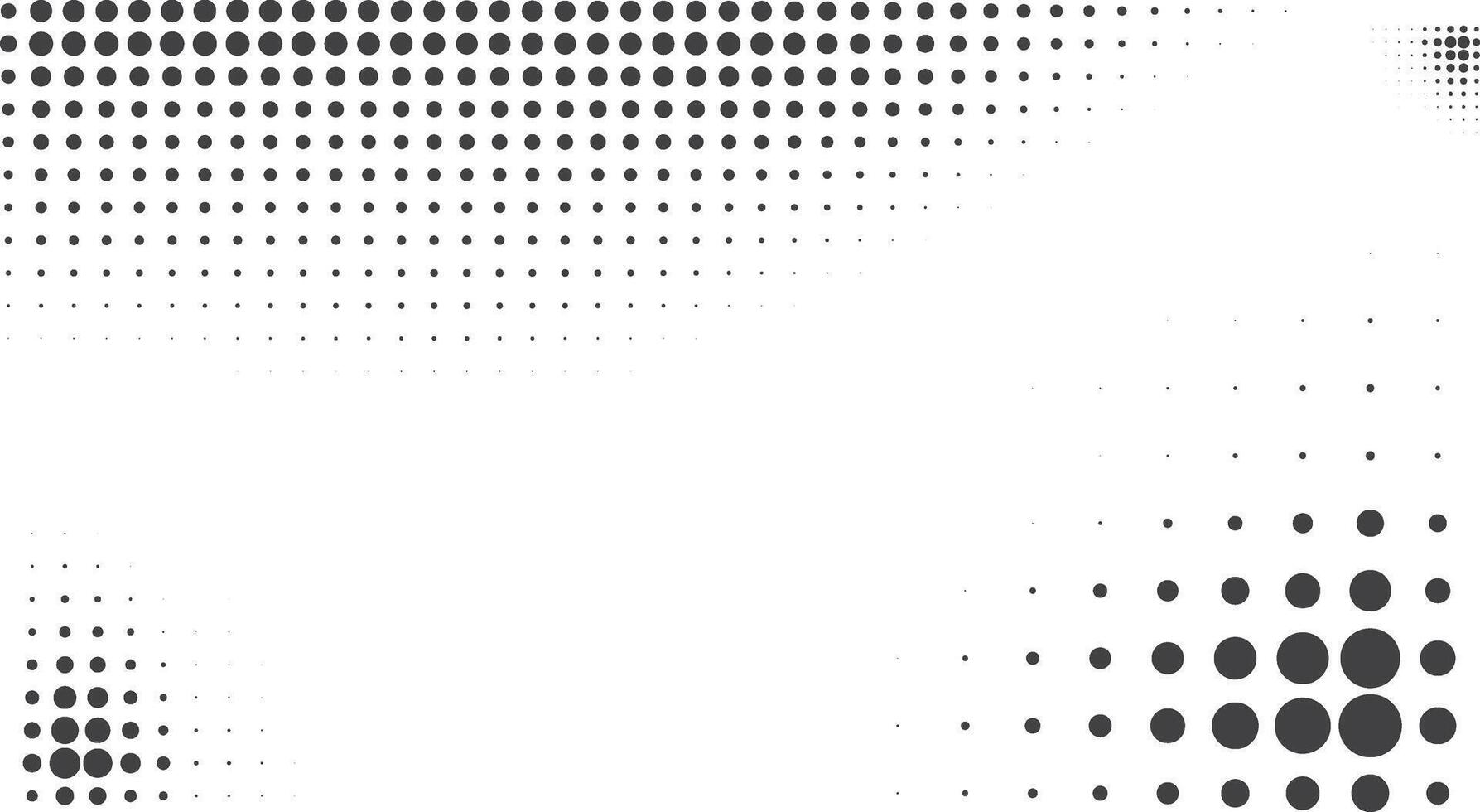 Black White Dynamic Pop Art Halftone Dots Background vector
