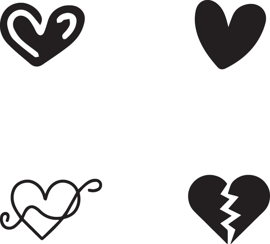 Heart icon set. Heart icon . Heart Icon Object, Heart Icon Image vector