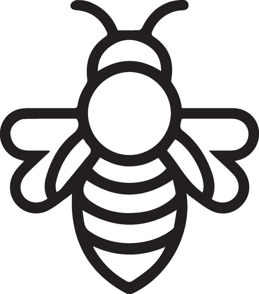 Bee icon. Honeybee, beekeeping, apiary concept. Can be used for topics like beekeeping, agriculture, environment vector