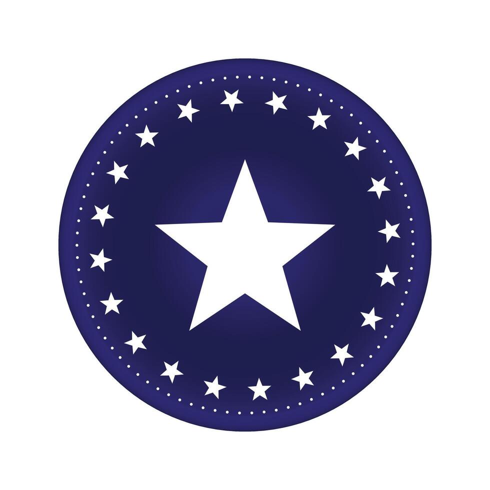 Patriotic 4th of July American Flag Pennant Banner Illustration, Transparent with Red, White, and Blue Design Featuring Stars for Independence Day Celebration vector