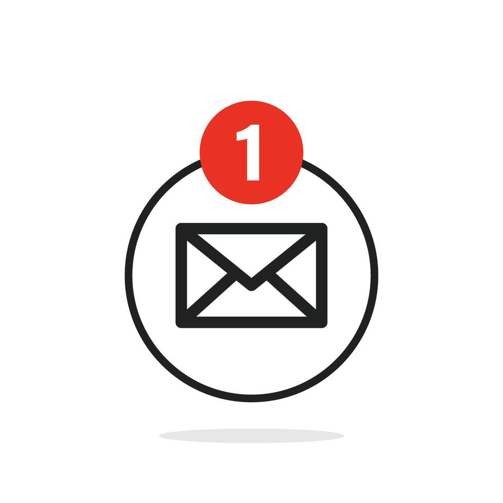 Email envelope icon illustration vector