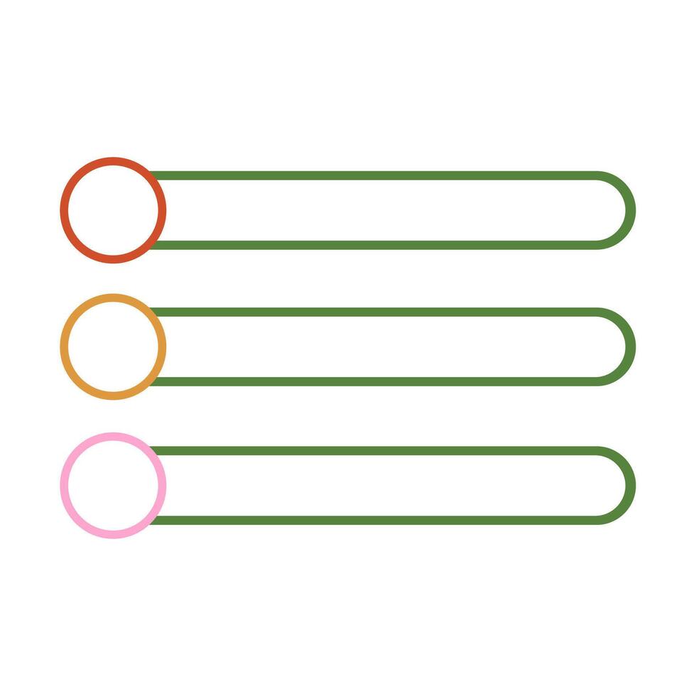 set of web buttons, simple and colorful chart board template vector