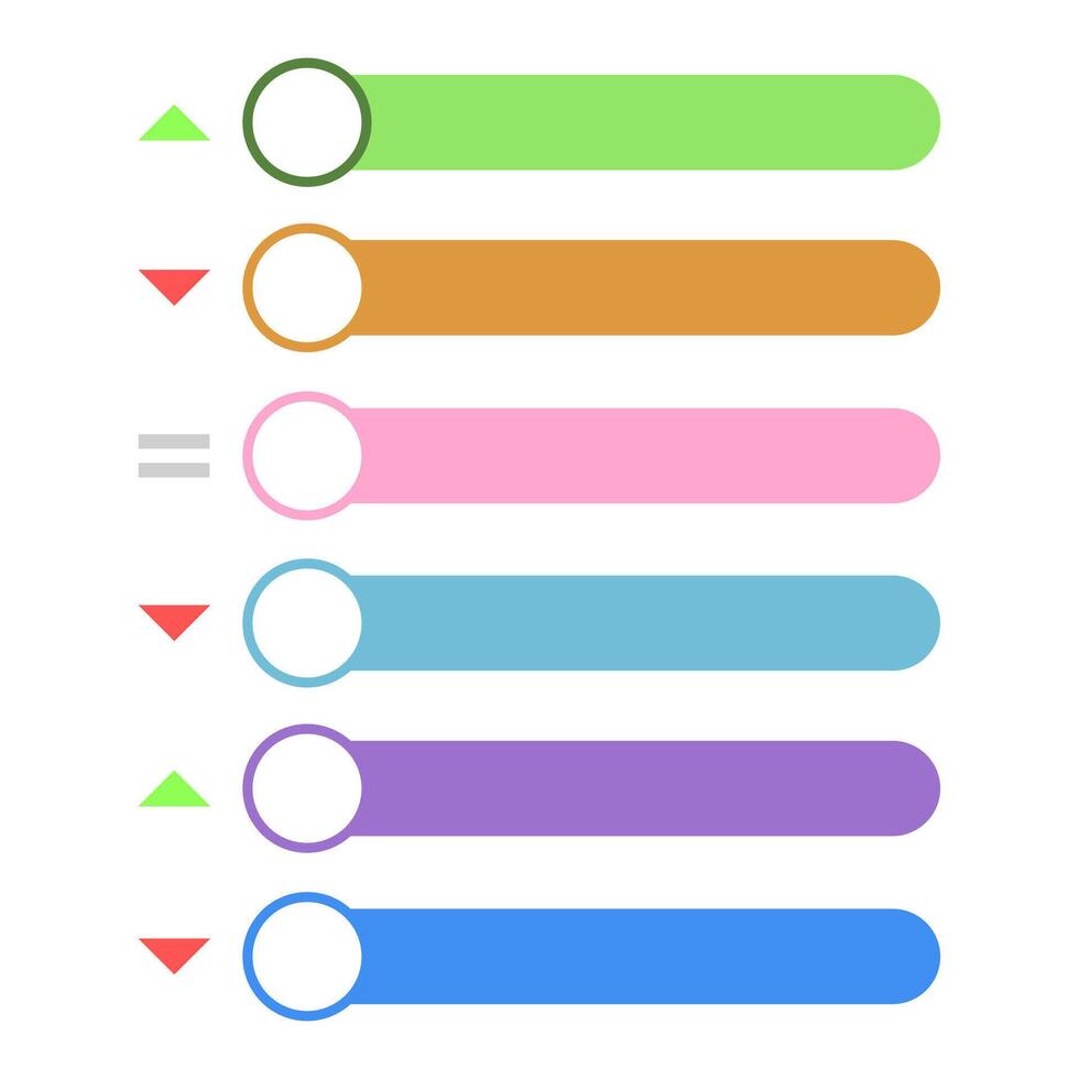Simple and colorful champion chart board vector