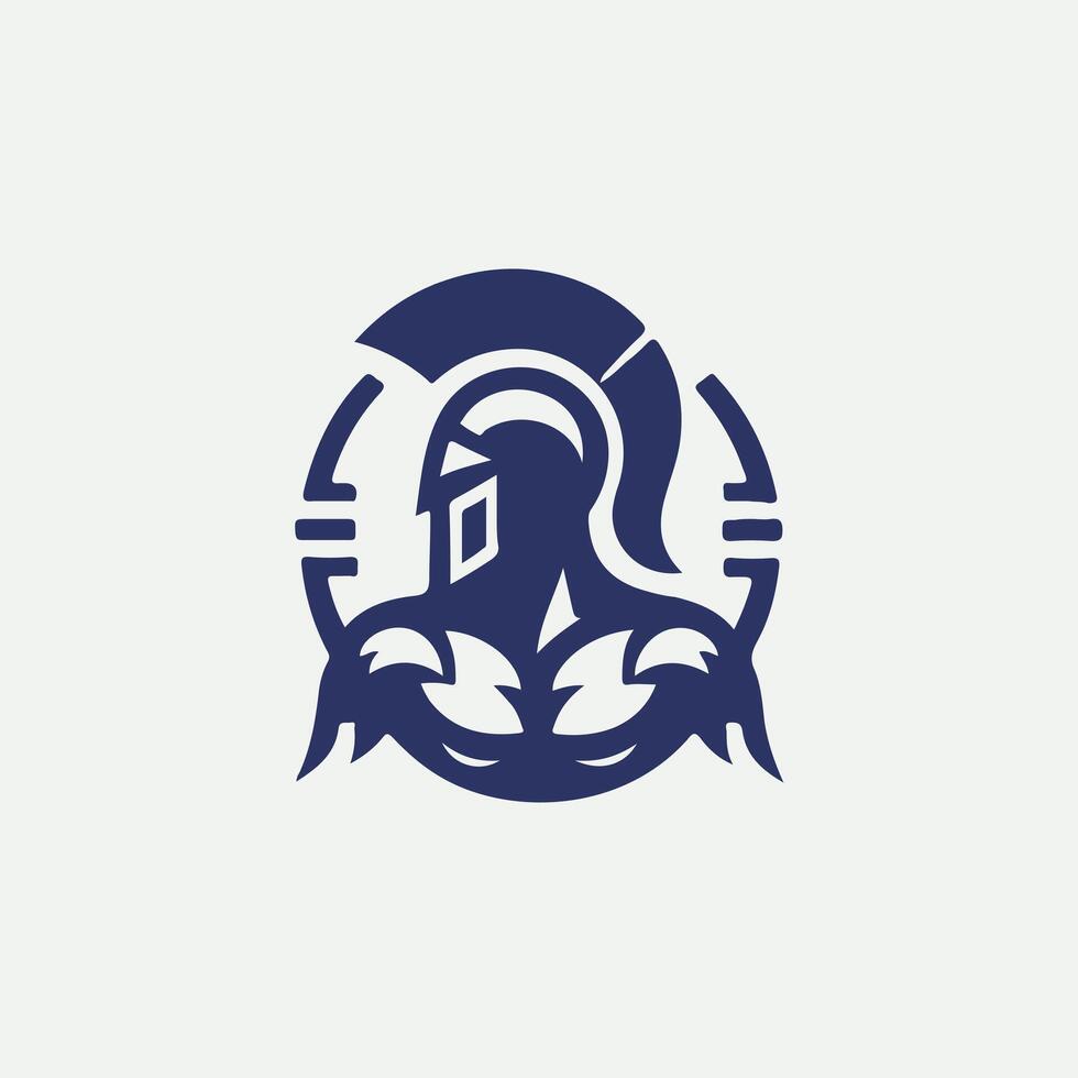 Blade Linear Spartan Collection Logo Design vector