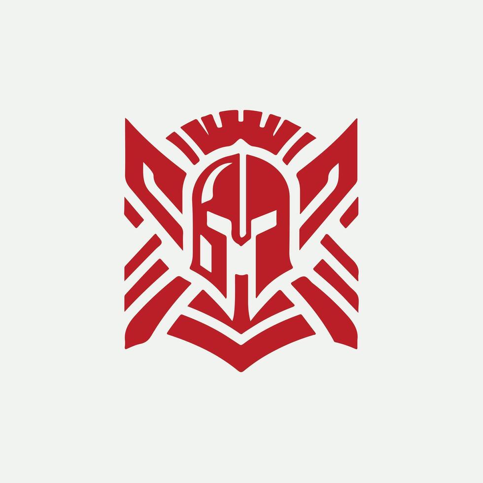 Forge Linear Spartan Collection Logo Design vector