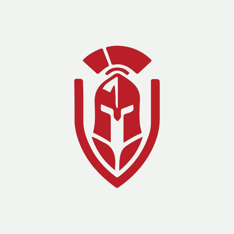 Steel Horizon Linear Spartan Collection Logo Design vector