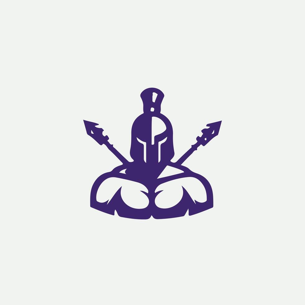 Aegis Line Linear Spartan Collection Logo Design vector