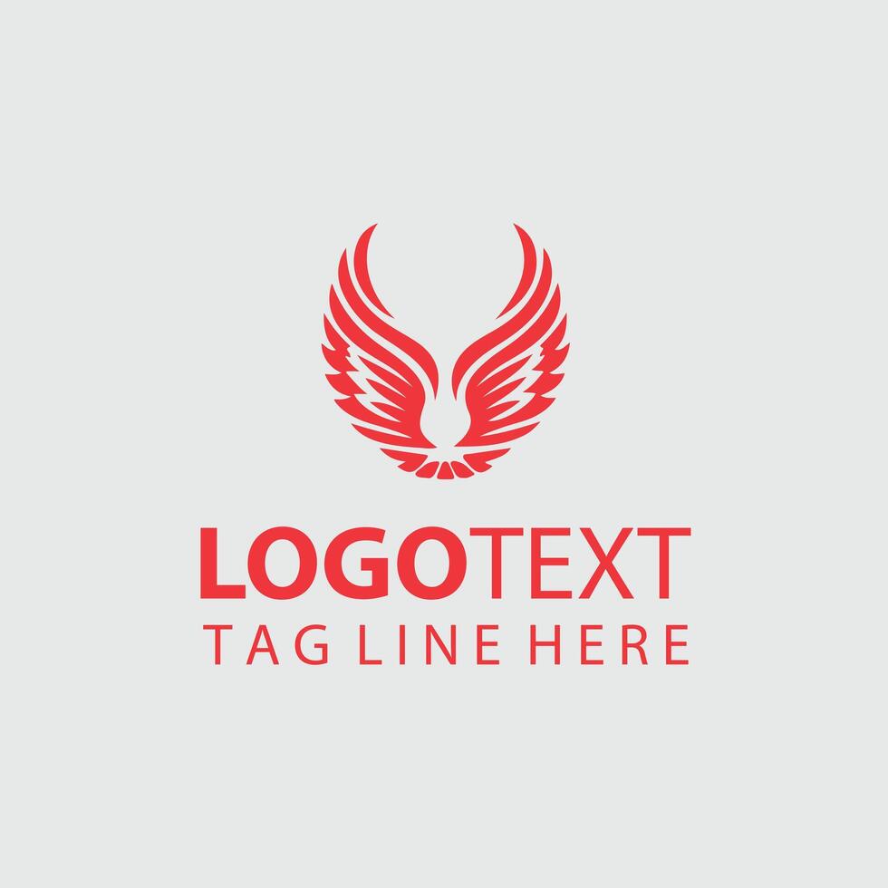 Gliders Grace Wings Collection Logo Design vector