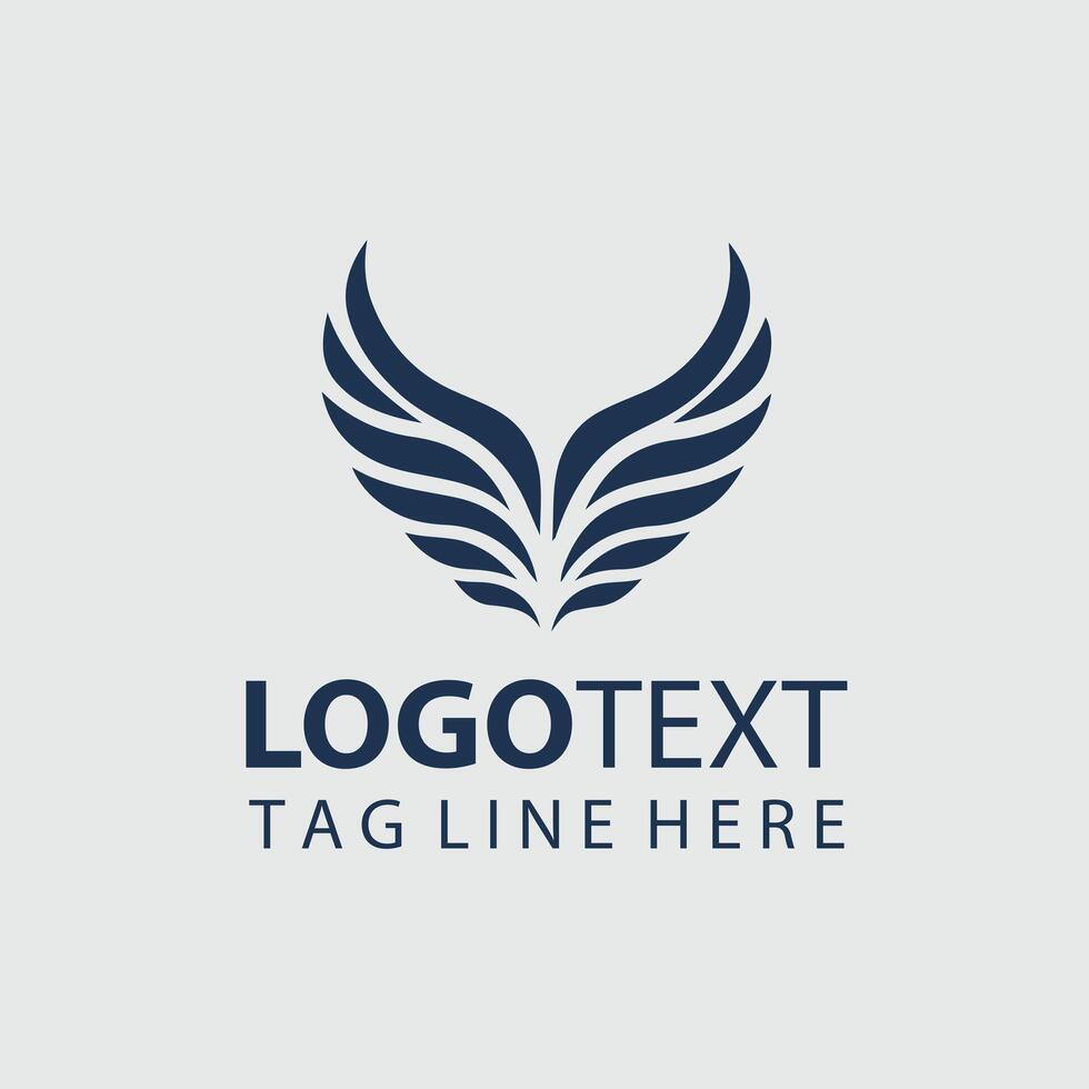 Sky Bound Wings Collection Logo Design vector