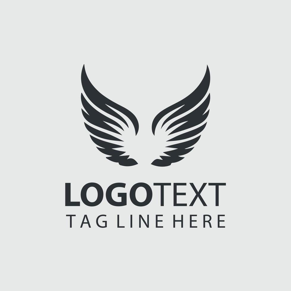 Skyward Soar Wings Collection Logo Design vector