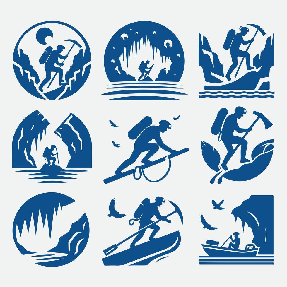Moonstone Hollow Caving Collection Logo vector