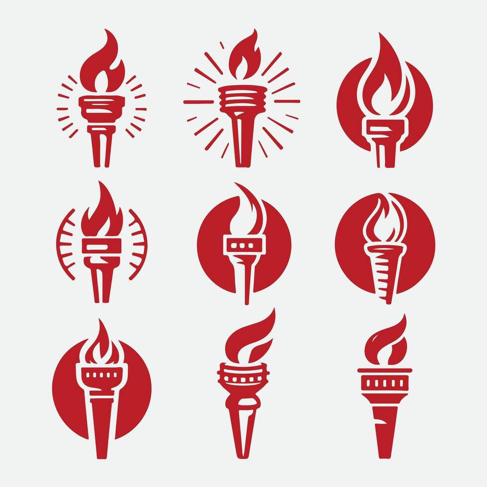Lumi spark Torch Collection Logo vector