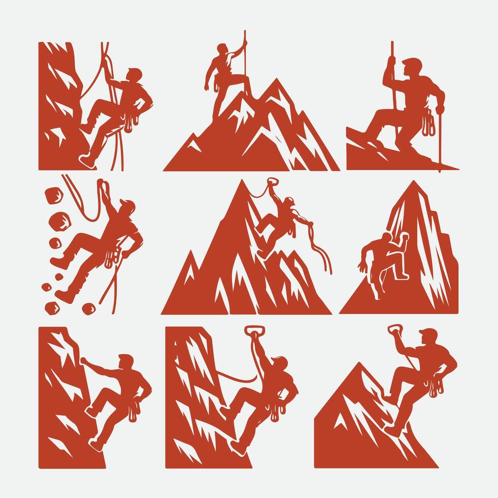 The Vertical Vortex Rock Climbing Collection Logo vector