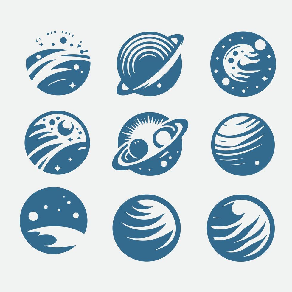 Solix Planets Collection Logo vector