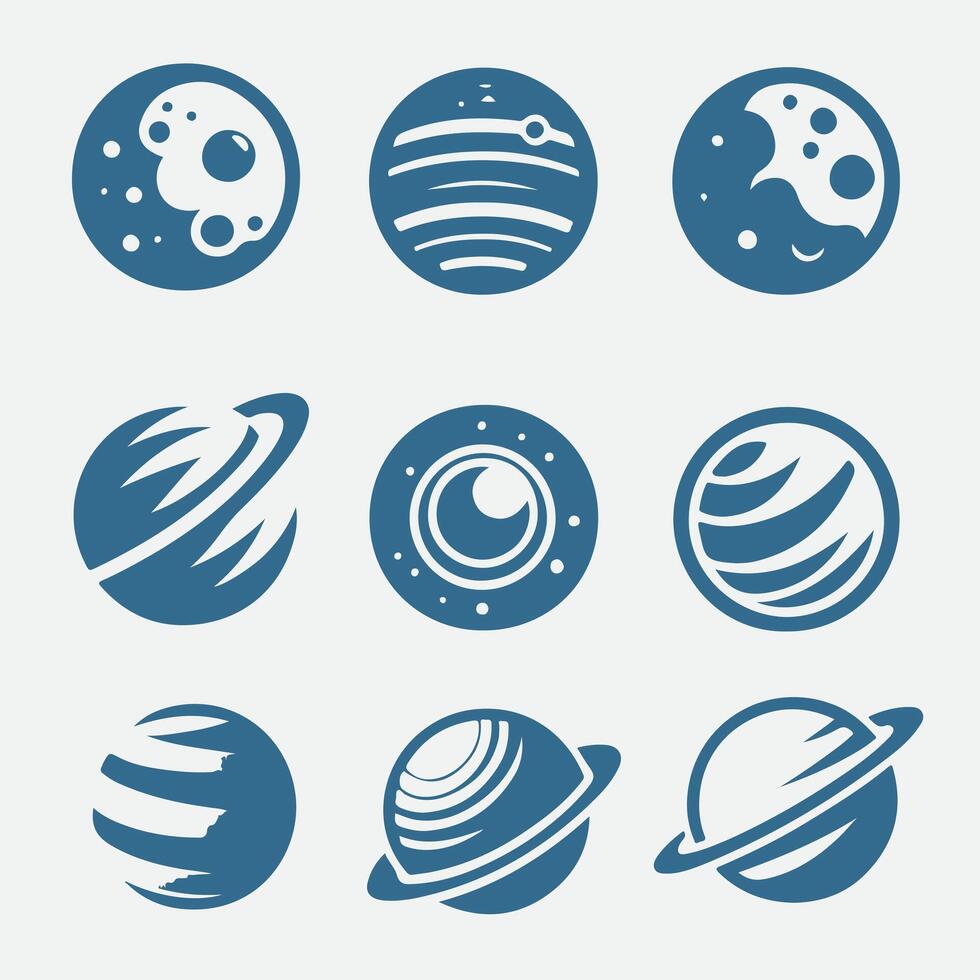 Zephyria Planets Collection Logo vector