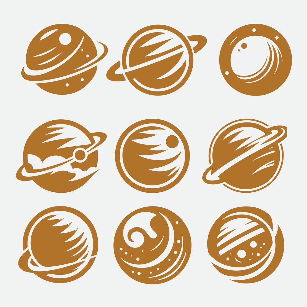 Virellon Planets Collection Logo vector