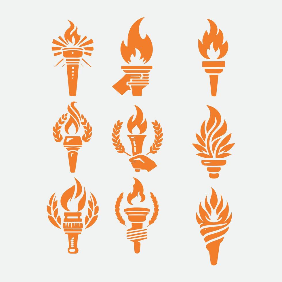 Blaze Beam Torch Collection Logo vector