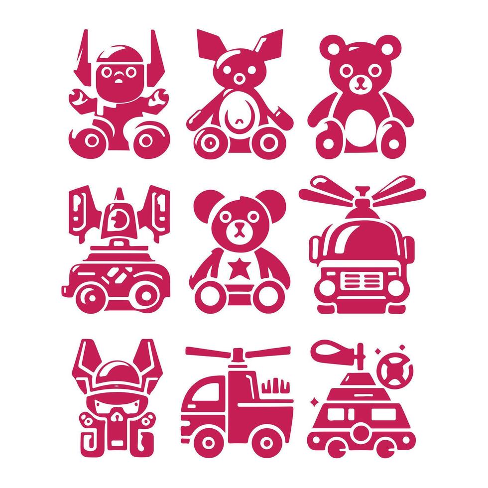 Sparkle Bot Toy Collection Logo vector