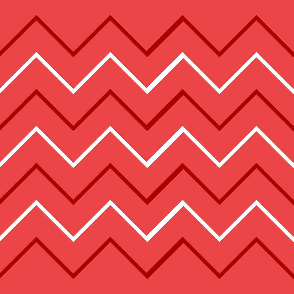 A red and white chevron pattern vector