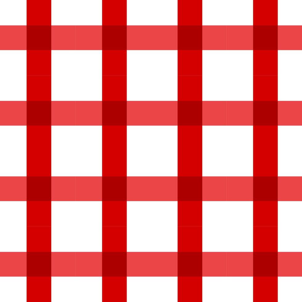 A red and white checkered fabric pattern vector