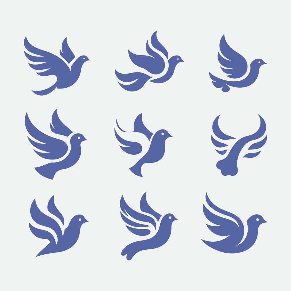 Dove Haven dove collection logo vector