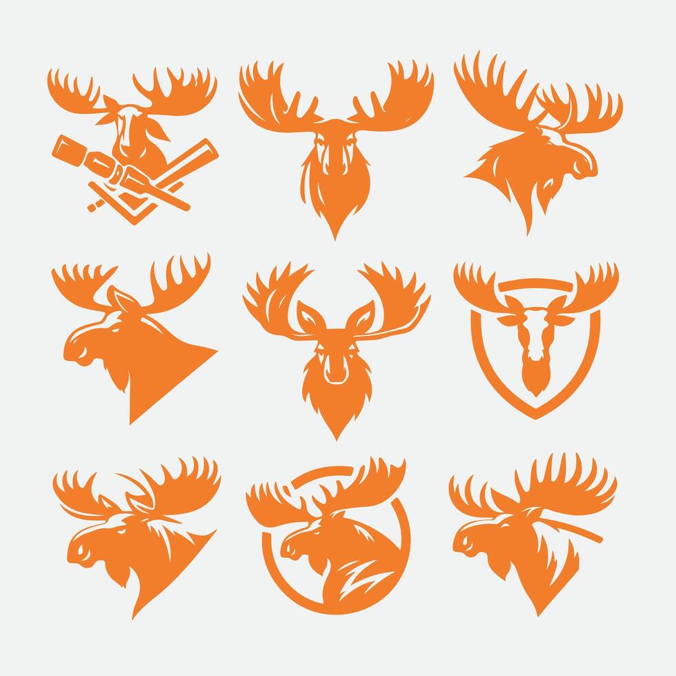 Majestic Moose Moose collection logo vector