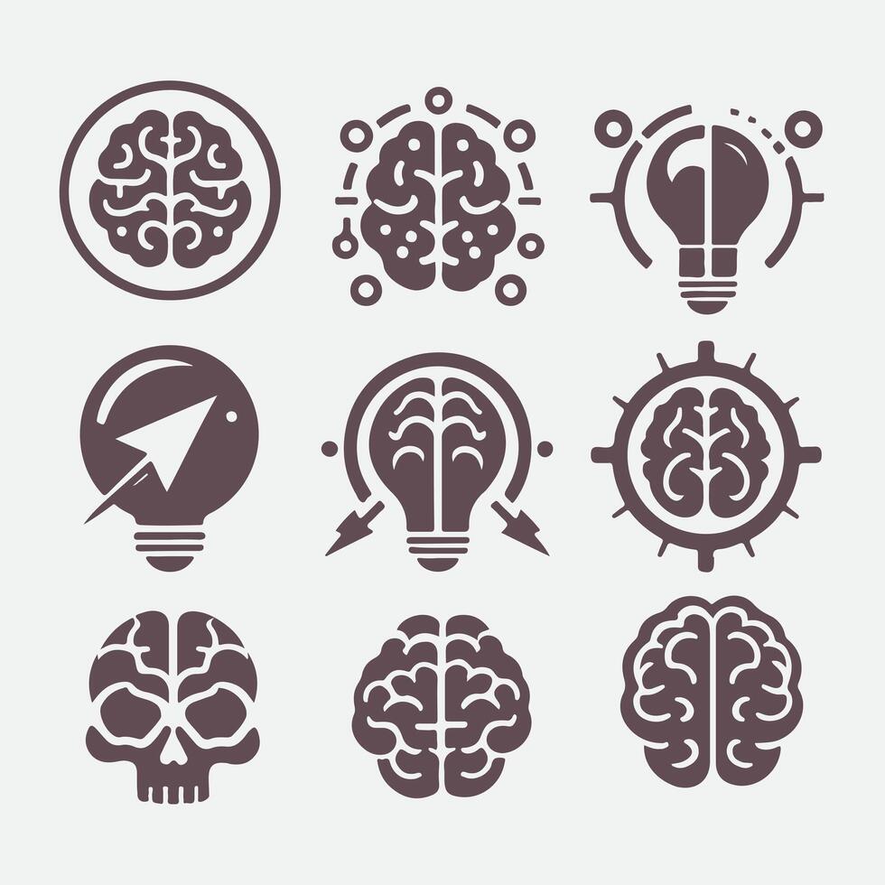 Brain Craft Studios Brain collection logo vector