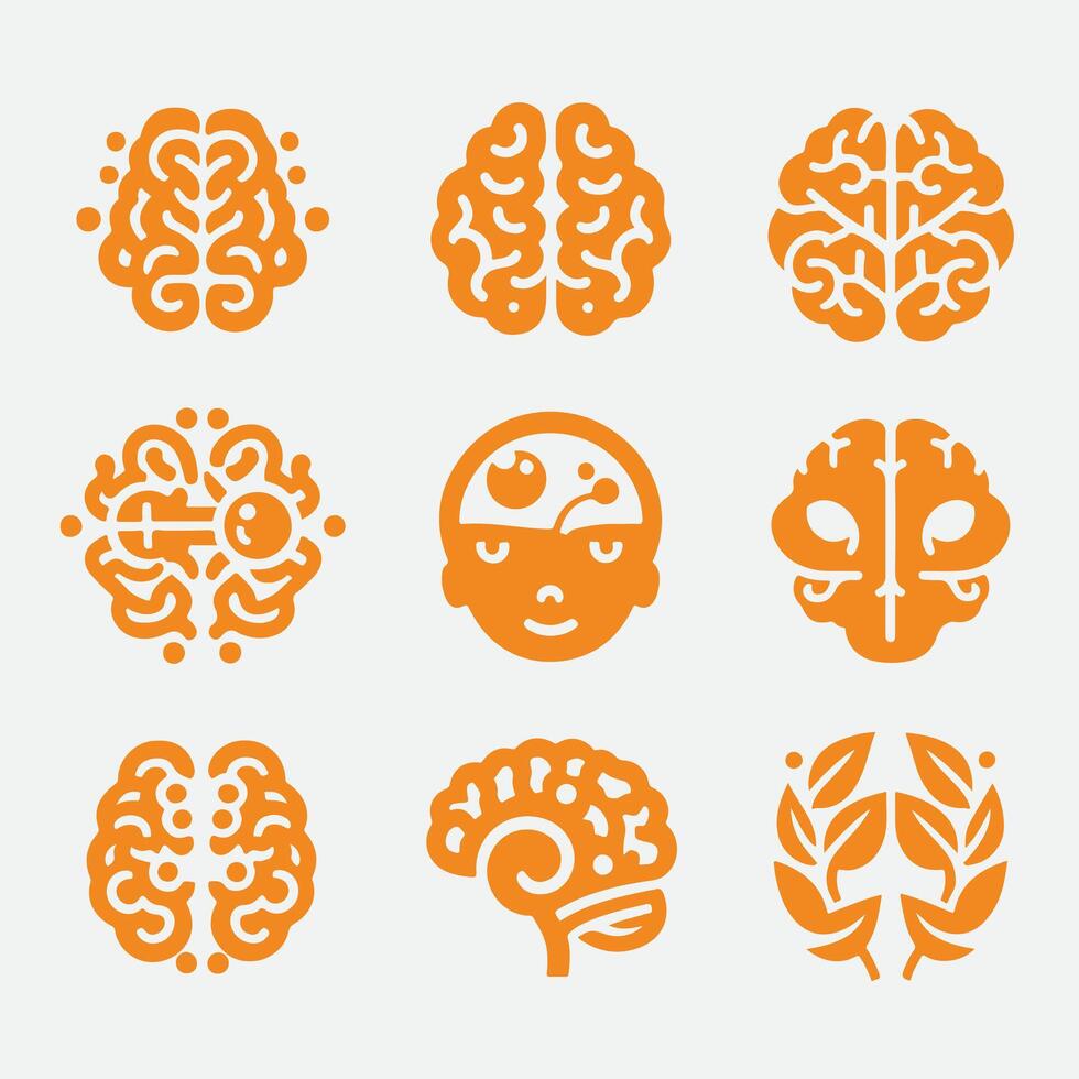 Brain Trust Designs Brain collection logo vector