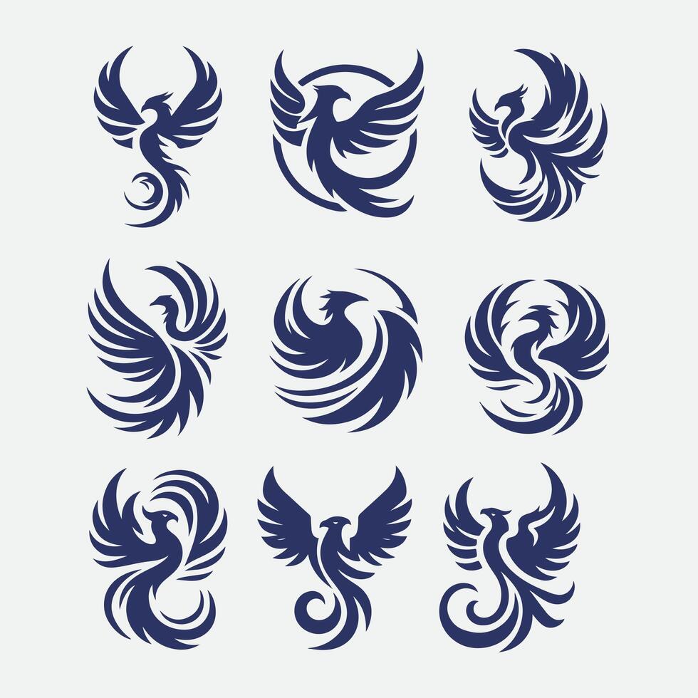 Flare Phoenix Phoenix collection logo vector