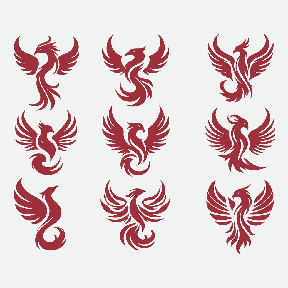 Inferno Phoenix collection logo vector