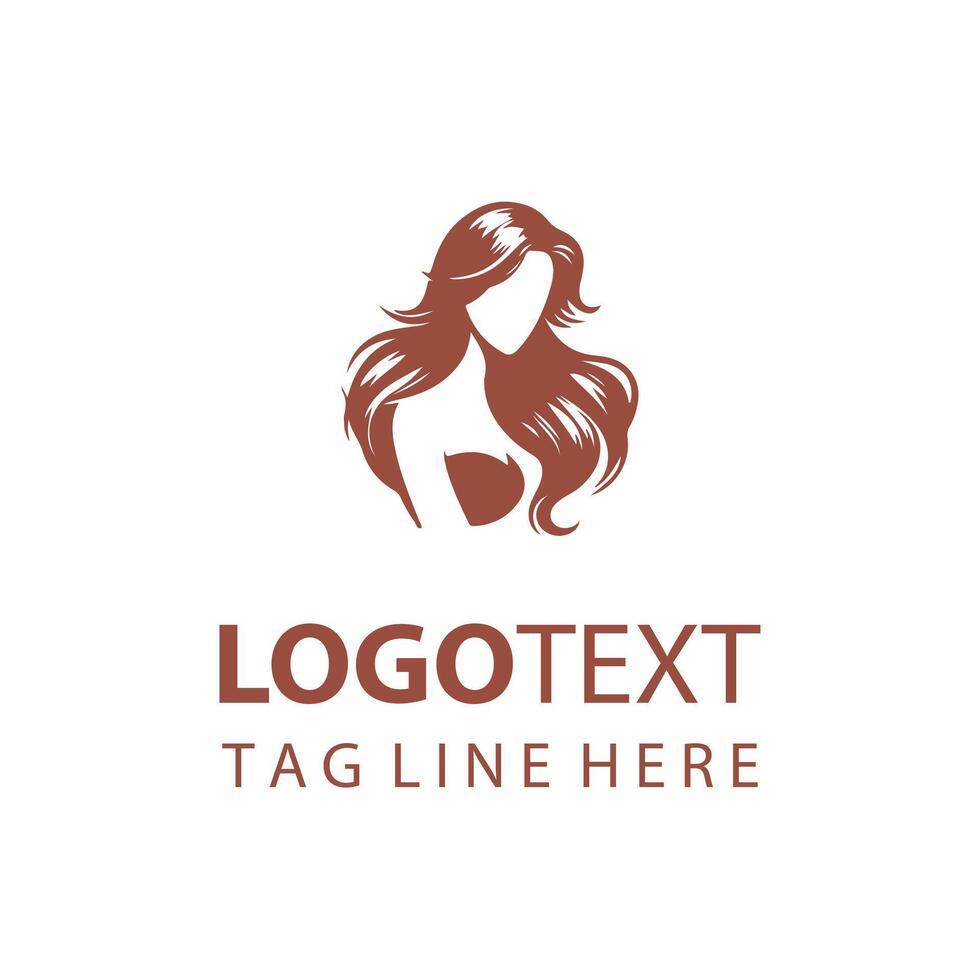 The Mane Lab Woman Hair Logo vector