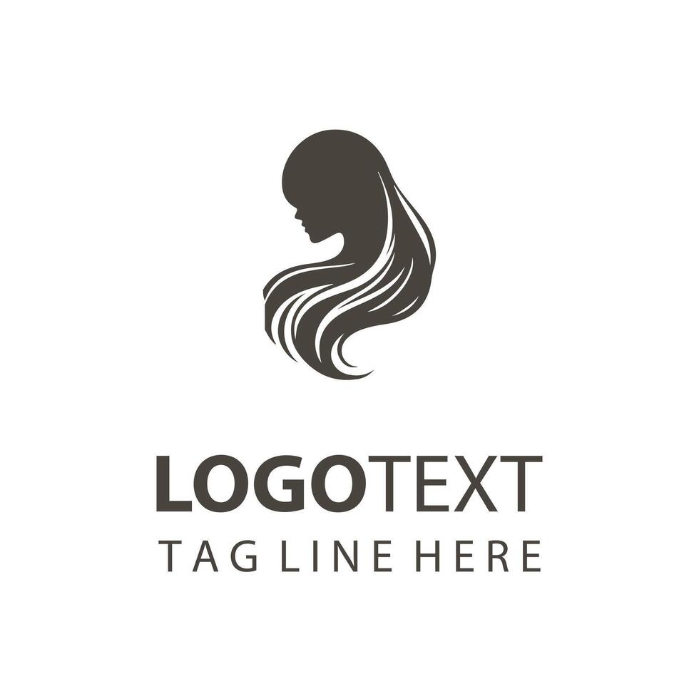 The Gallery Woman Hair Logo vector