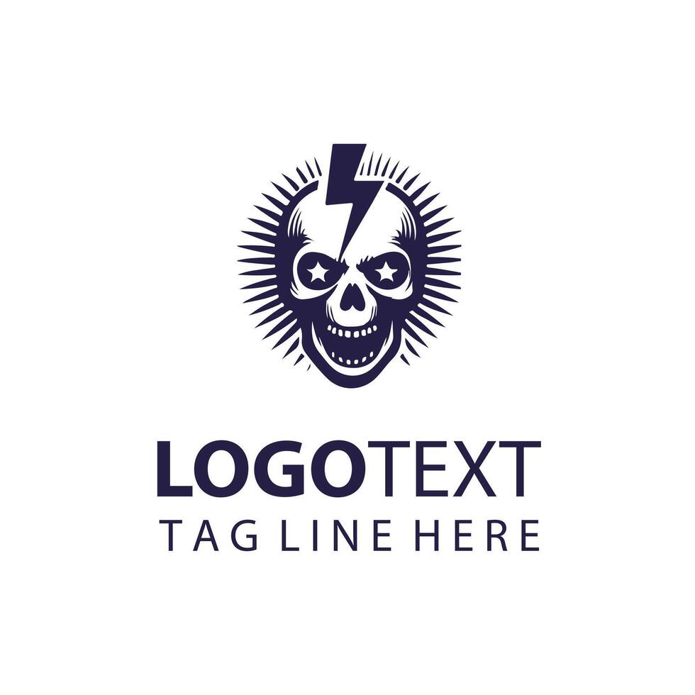 Shock Flare skull design vector
