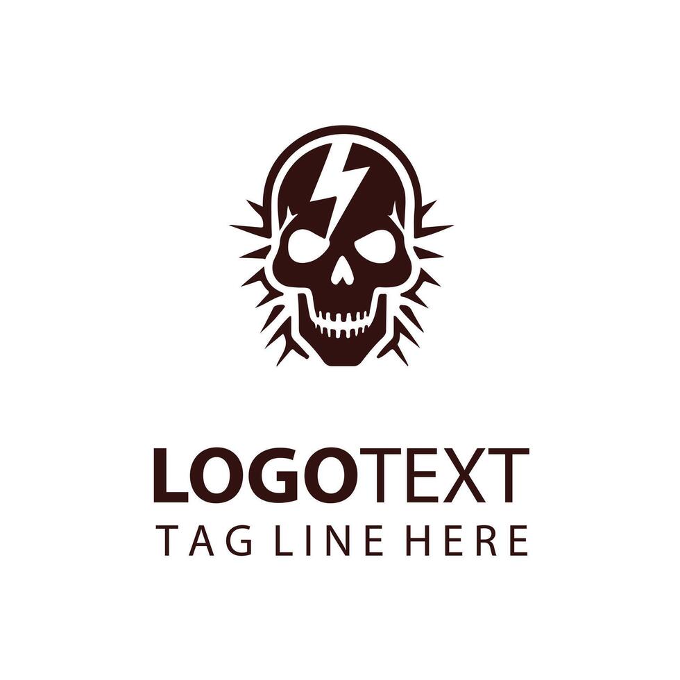 Bolt Rider skull design vector