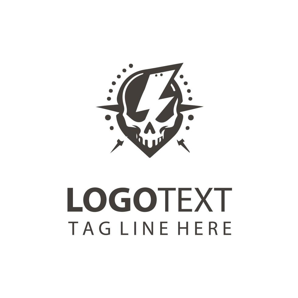 Electro Clash skull design l vector