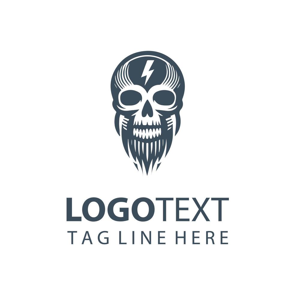 Skull Waves skull design vector