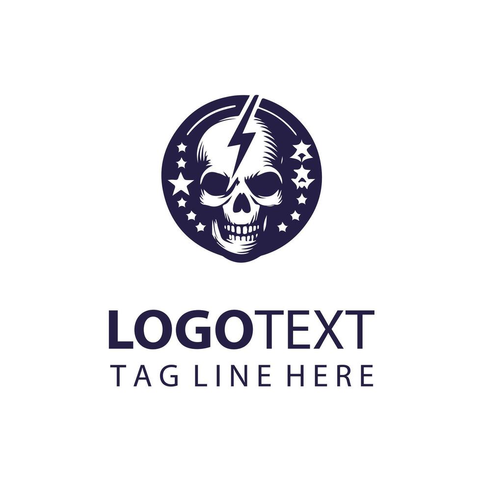 Electric Void skull design vector