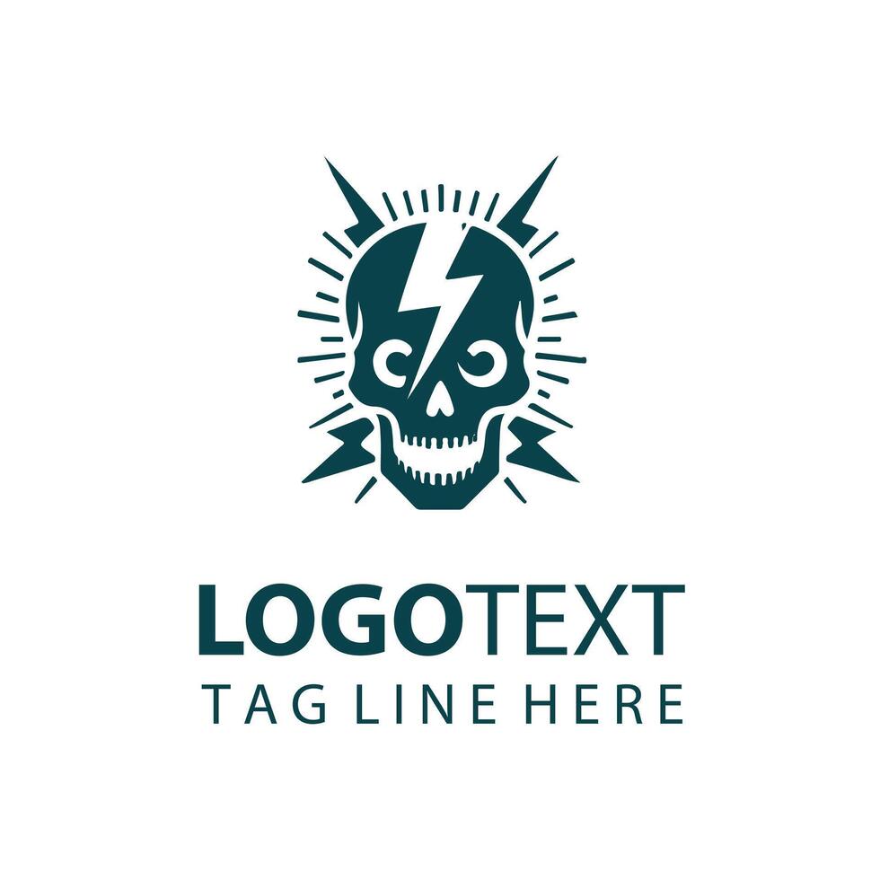 Shock Vortex skull design vector
