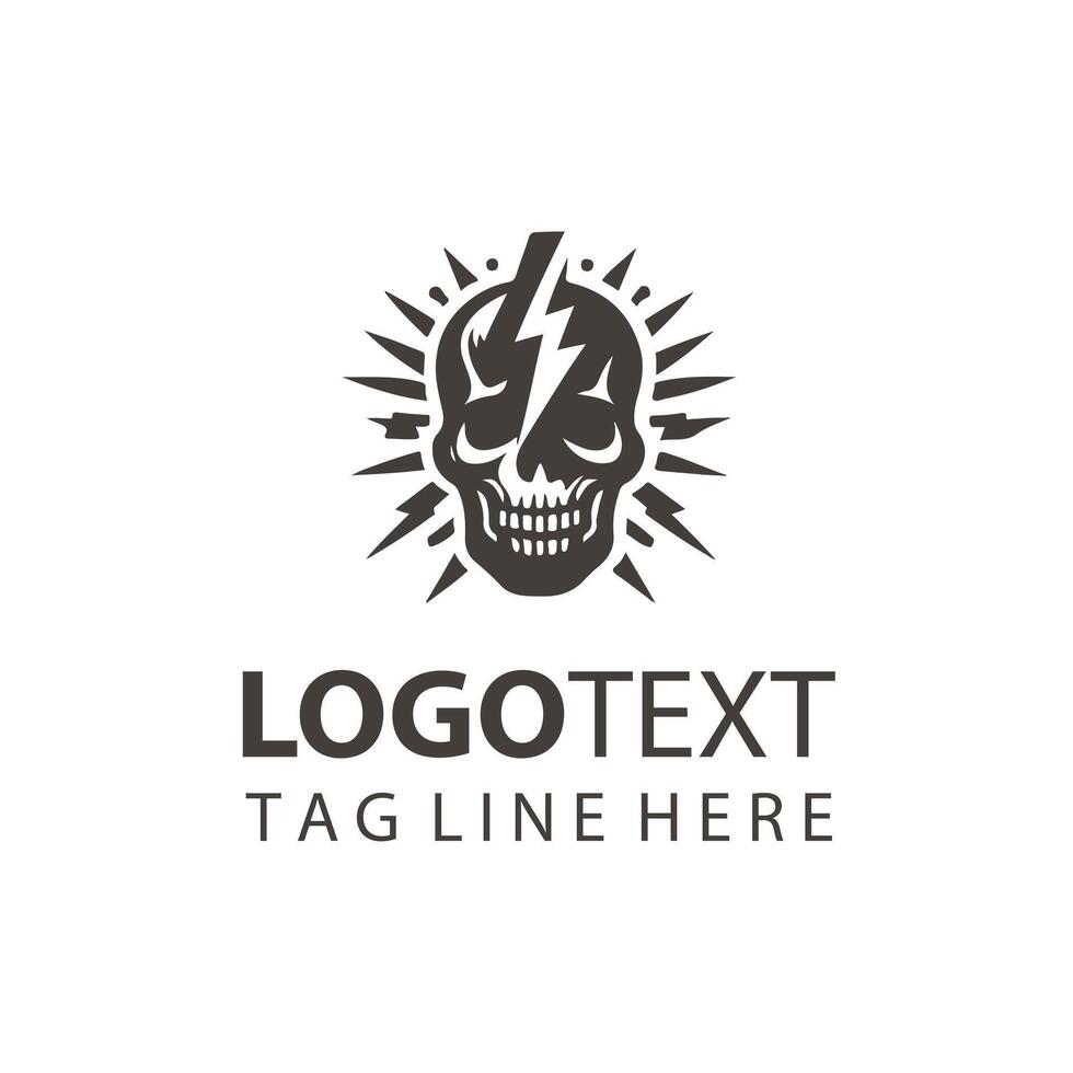 Electro Screech skull design vector