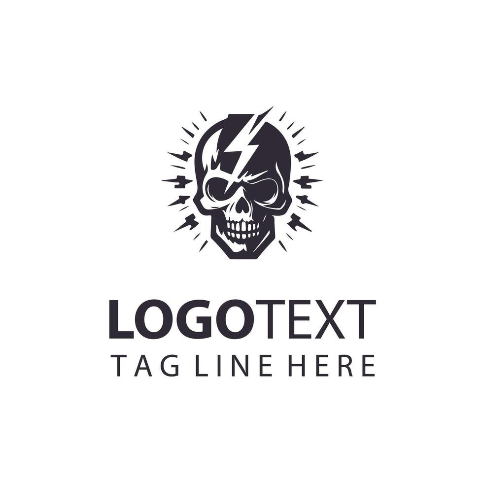 Skull Fury skull design vector