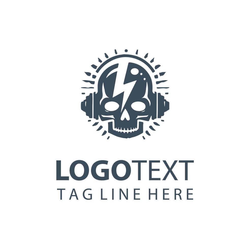 Zap Vibe skull design vector